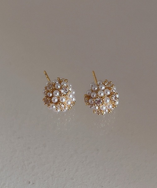 Mignonjour（ミニョンジュール）の「FReePLACe/パール ビジュー ピアス R0133（ピアス（両耳用）・レディース・その他・FREE）」の4枚目の写真