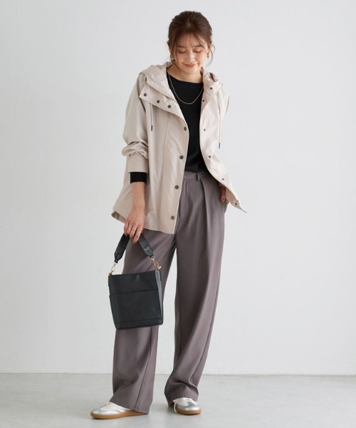 Pierrot(ピエロ)の「プレミアムカシミヤタッチボートネックオーバーサイズニット(ニット/セーター・レディース・ピンク系その他/アイボリー/杢グレー/ブラック/インディゴブルー/ベージュ・M/L)」の10枚目の写真