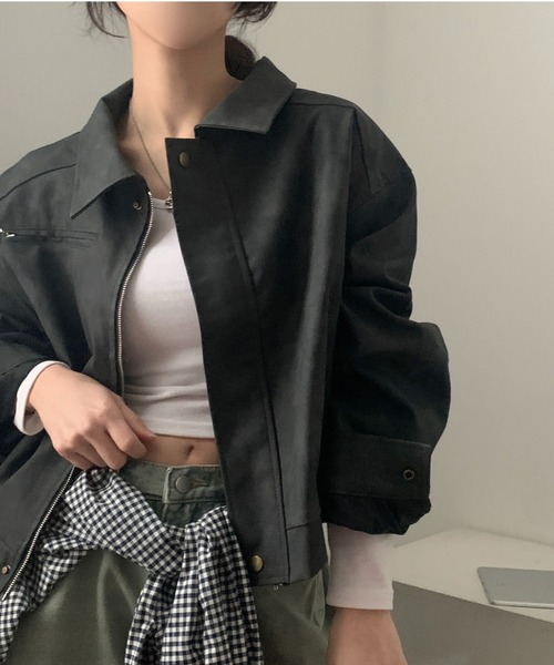 セール】YUGA_YGMC Suede-like blouson jacket（ブルゾン）｜FREE