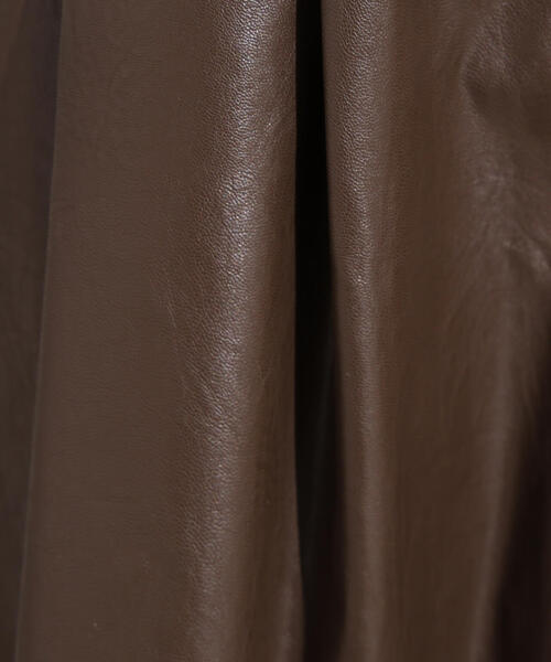N.（N. Natural Beauty Basic）（エヌエヌナチュラルビューティーベーシック）の「フェイクレザーハーフパンツ（その他パンツ・レディース・ブラウン/ブラック・MEDIUM）」の11枚目の写真