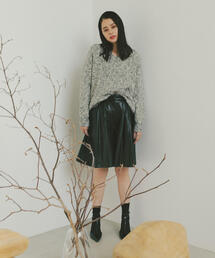 N.(N. Natural Beauty Basic) | フェイクレザーハーフパンツ(その他パンツ)