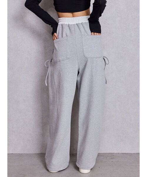 GYDA（ジェイダ）の「サイドレースアップカーブスウェットパンツ（その他パンツ・レディース・グレー/ブラック・FREE）」の15枚目の写真