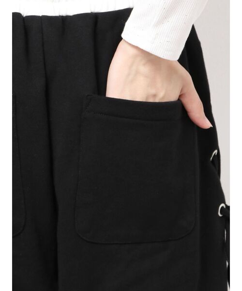 GYDA（ジェイダ）の「サイドレースアップカーブスウェットパンツ（その他パンツ・レディース・グレー/ブラック・FREE）」の8枚目の写真