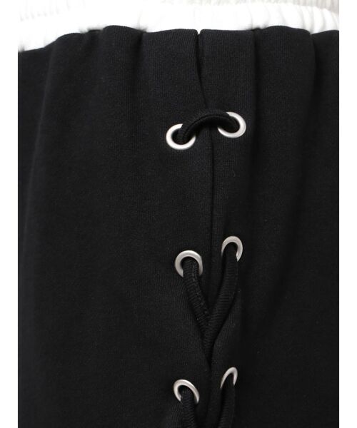 GYDA（ジェイダ）の「サイドレースアップカーブスウェットパンツ（その他パンツ・レディース・グレー/ブラック・FREE）」の3枚目の写真