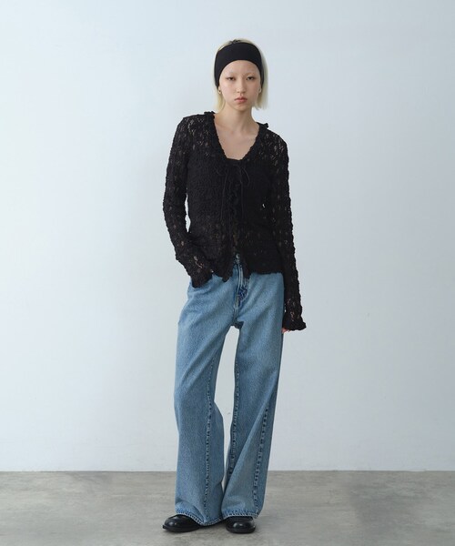 CODE A（コードエー）の「◆fluffy lace blouse（シャツ/ブラウス・レディース・ホワイト/ブラック/オフホワイト・00）」の11枚目の写真