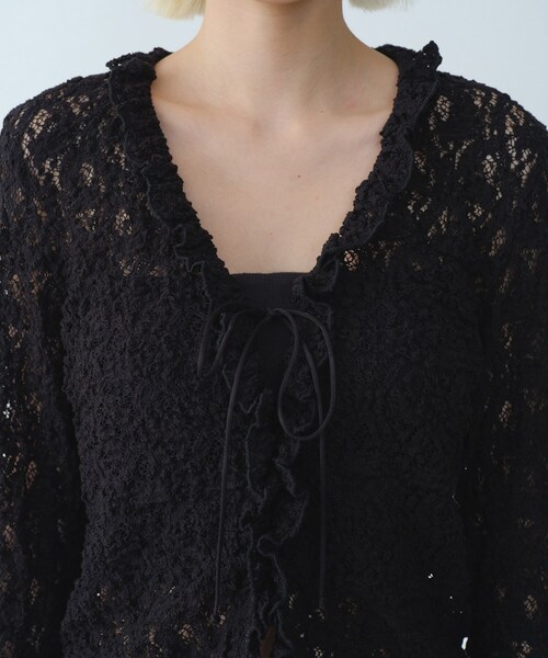 CODE A（コードエー）の「◆fluffy lace blouse（シャツ/ブラウス・レディース・ホワイト/ブラック/オフホワイト・00）」の12枚目の写真