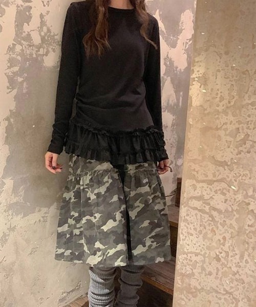 Mayree(メイリー)の「【Mayree】レース リボン カットソー(Tシャツ/カットソー・レディース・ブラック/ホワイト・FREE)」の8枚目の写真