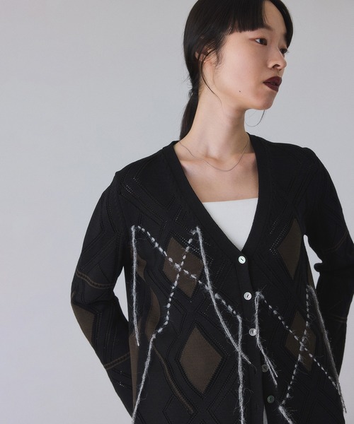 セール】パターンニットカーディガン（カーディガン/ボレロ）｜ADAM ET