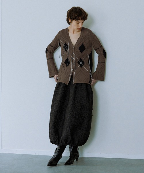 セール】パターンニットカーディガン（カーディガン/ボレロ）｜ADAM ET