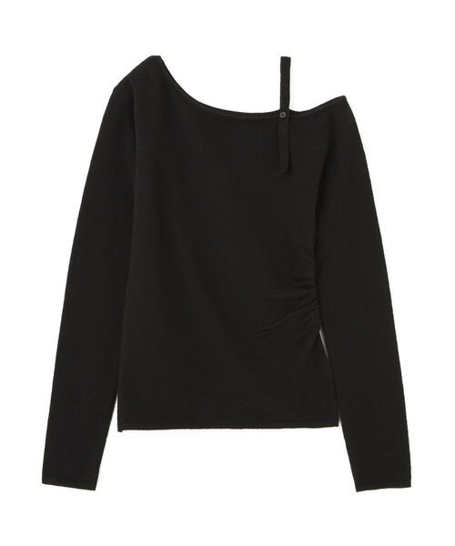 FREE'S MART(フリーズマート)の「◆ワンショルダーストラップニット(ニット/セーター・レディース・グレー/ブラック/ホワイト/ピンク・FREE)」の5枚目の写真