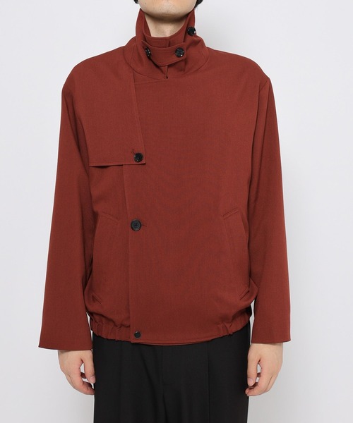 HARE（ハレ）の「【SET UP対応】カルゼトレンチブルゾン(HARE)（ブルゾン・メンズ・グレー/ブラック/オレンジ・SMALL/MEDIUM）」の13枚目の写真