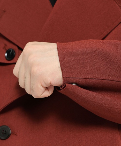 HARE（ハレ）の「【SET UP対応】カルゼトレンチブルゾン(HARE)（ブルゾン・メンズ・グレー/ブラック/オレンジ・SMALL/MEDIUM）」の18枚目の写真