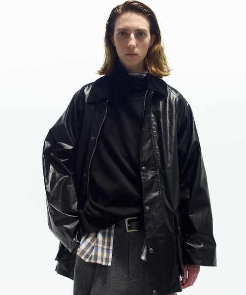 URU（ウル）の「HUNTING JACKET（ブルゾン・メンズ・ブラック・1/2）」の4枚目の写真