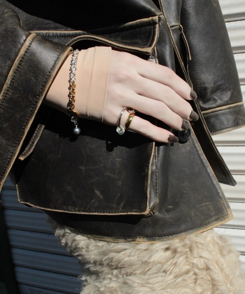 Soierie（ソワリー）の「【ZOZOTOWN 別注】インフィニティ コイル カフ リング / Infinity coil cuff ring（イヤーカフ・レディース・シルバー×ゴールド・FREE）」の16枚目の写真