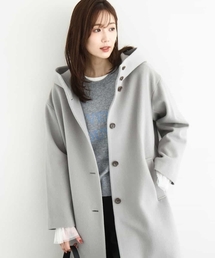 MK MICHEL KLEIN（エムケーミッシェルクラン）の「SUPER100'sウール フーデットミドルコート（その他アウター）」