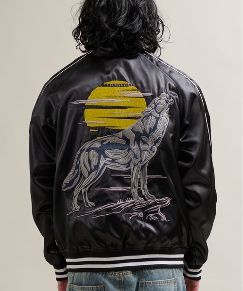 セール】10B2 FAR EAST “MOON HOWL” Souvenir Jacket サテンスカジャン
