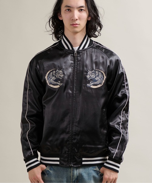 セール】10B2 FAR EAST “MOON HOWL” Souvenir Jacket サテンスカジャン