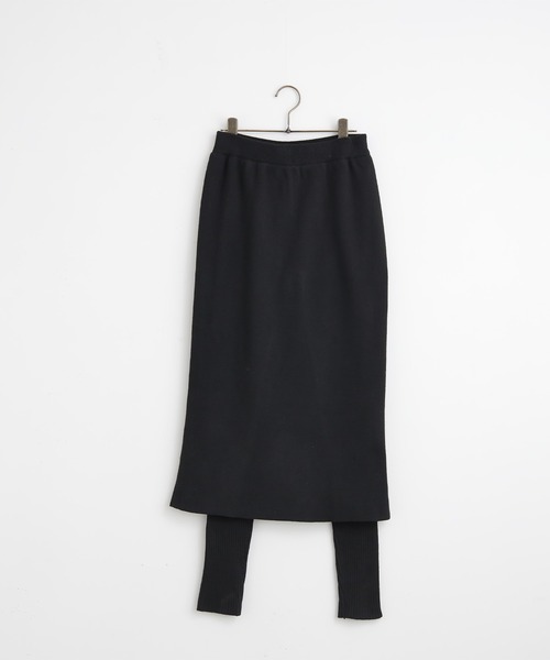 for/c（フォーシー）の「レギンスドッキングニットスカート【サスティナブル】（スカート・レディース・ブラック/グレー・M/L）」の21枚目の写真