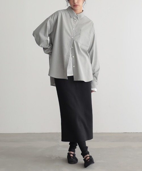 for/c（フォーシー）の「レギンスドッキングニットスカート【サスティナブル】（スカート・レディース・ブラック/グレー・M/L）」の8枚目の写真