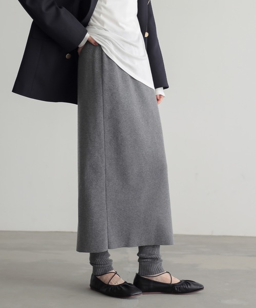 セール】レギンスドッキングニットスカート【サスティナブル