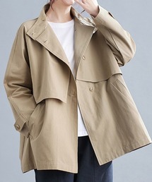 ONEP STAR（ワンピスター）の「ケープ風デザイントレンチコート（トレンチコート）」