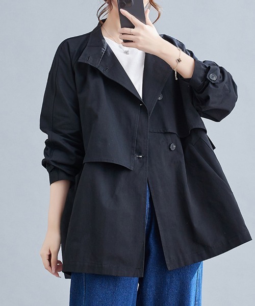 セール】ケープ風デザイントレンチコート（トレンチコート）｜ONEP