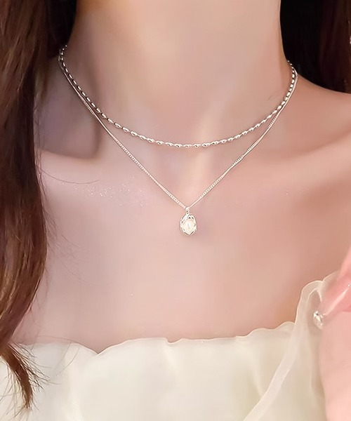 セール】2連ペンダントネックレス（ネックレス）｜Blanc de Blue