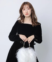 Apuweiser-riche ダブルタックフレアーワンピース Apuweiser-riche（アプワイザーリッシェ）の「ダブルタック