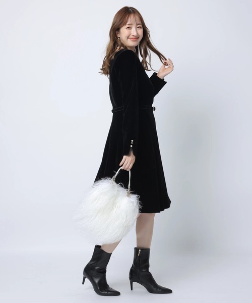 ベロアミニワンピース（ワンピース）｜Apuweiser-riche（アプワイザー