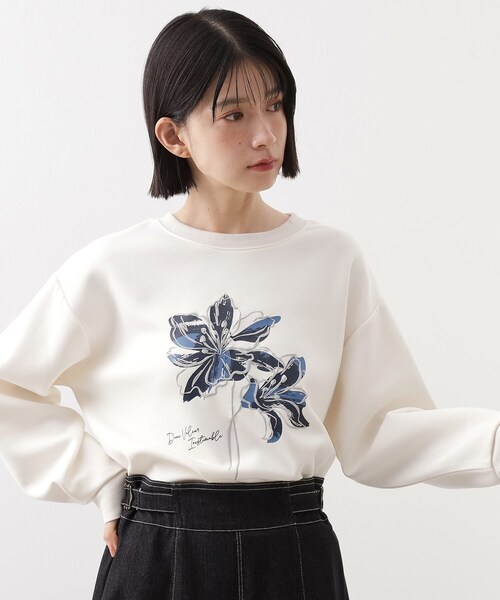 THE SHOP TK (ザ ショップ ティーケー )の「ロゴアソートプルオーバー【洗濯機OK】(Tシャツ/カットソー・レディース・ナチュラル/アイボリー/ダークブラウン/スミクロ・12/13)」の5枚目の写真