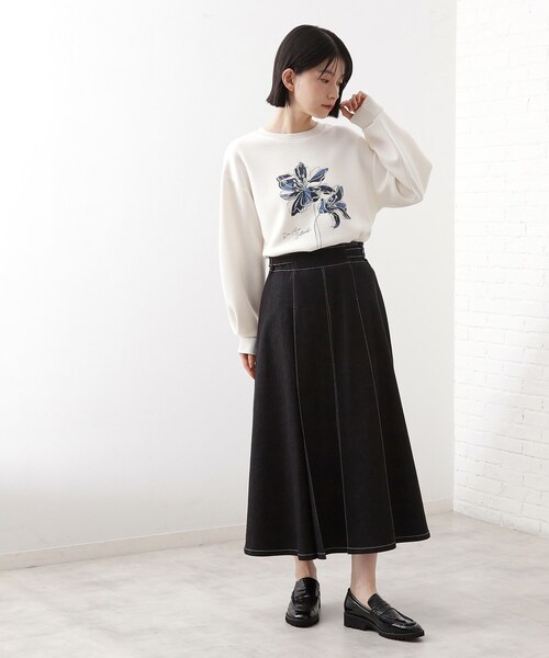 THE SHOP TK (ザ ショップ ティーケー )の「ロゴアソートプルオーバー【洗濯機OK】(Tシャツ/カットソー・レディース・ナチュラル/アイボリー/ダークブラウン/スミクロ・12/13)」の7枚目の写真
