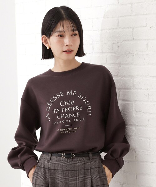 THE SHOP TK (ザ ショップ ティーケー )の「ロゴアソートプルオーバー【洗濯機OK】(Tシャツ/カットソー・レディース・ナチュラル/アイボリー/ダークブラウン/スミクロ・12/13)」の13枚目の写真