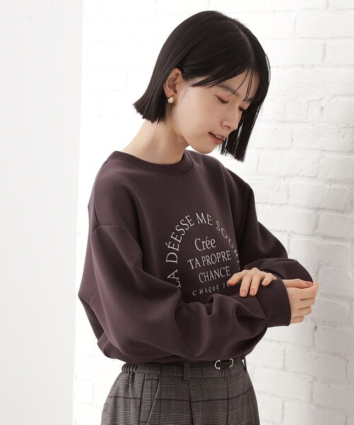 THE SHOP TK (ザ ショップ ティーケー )の「ロゴアソートプルオーバー【洗濯機OK】(Tシャツ/カットソー・レディース・ナチュラル/アイボリー/ダークブラウン/スミクロ・12/13)」の14枚目の写真