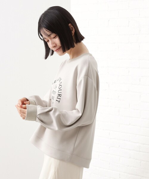 THE SHOP TK (ザ ショップ ティーケー )の「ロゴアソートプルオーバー【洗濯機OK】(Tシャツ/カットソー・レディース・ナチュラル/アイボリー/ダークブラウン/スミクロ・12/13)」の18枚目の写真