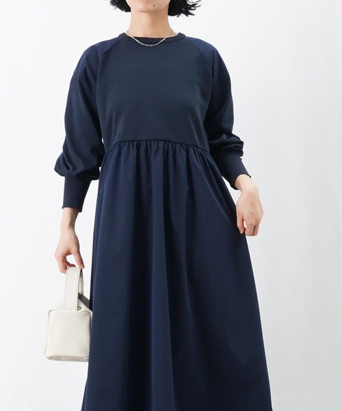 LC/LLL ドッキングギャザーワンピース（ワンピース）｜LUCA/LADY LUCK