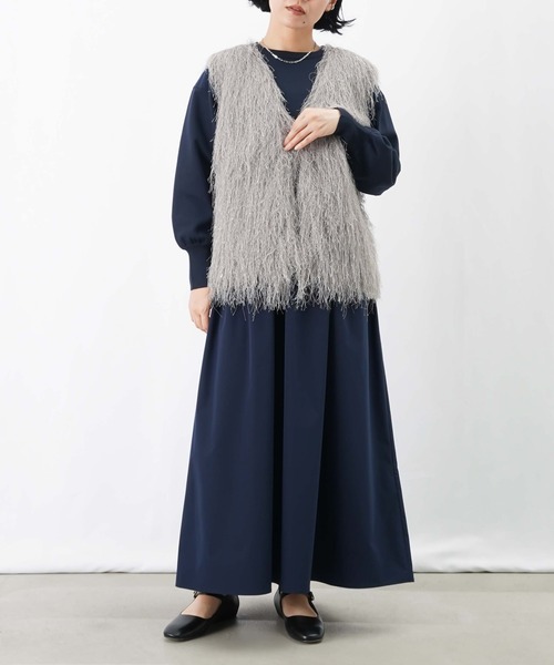 LUCA/LADY LUCK LUCA(ルカ/レディラックルカ)の「LC/LLL ドッキングギャザーワンピース(ワンピース・レディース・ブラック/ネイビー・FREE)」の16枚目の写真