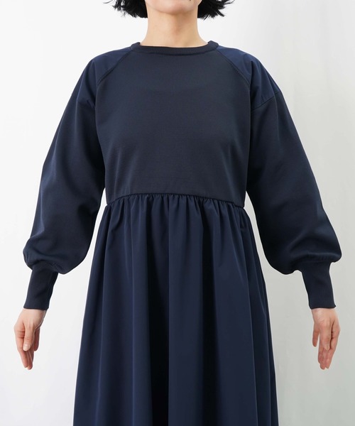 LUCA/LADY LUCK LUCA(ルカ/レディラックルカ)の「LC/LLL ドッキングギャザーワンピース(ワンピース・レディース・ブラック/ネイビー・FREE)」の17枚目の写真