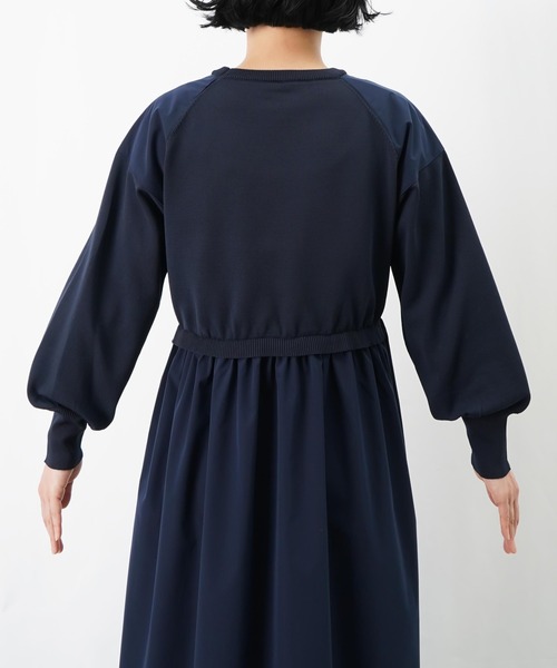 LUCA/LADY LUCK LUCA(ルカ/レディラックルカ)の「LC/LLL ドッキングギャザーワンピース(ワンピース・レディース・ブラック/ネイビー・FREE)」の18枚目の写真