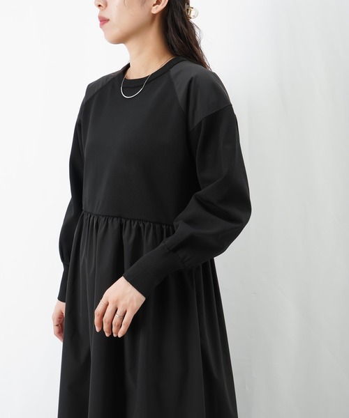 LC/LLL ドッキングギャザーワンピース（ワンピース）｜LUCA/LADY LUCK