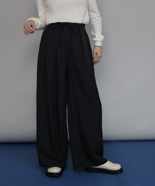 タックワイドパンツ（スラックス）｜J by blue（ジェイバイ