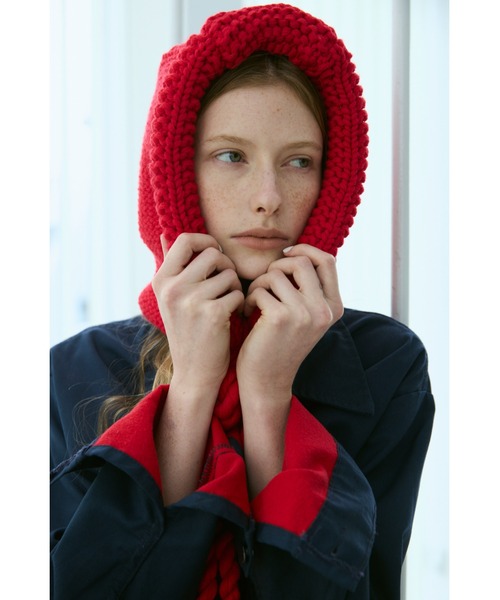 ツイストバラクラバニットキャップ（ニットキャップ/ビーニー）｜un