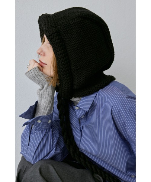 ツイストバラクラバニットキャップ（ニットキャップ/ビーニー）｜un