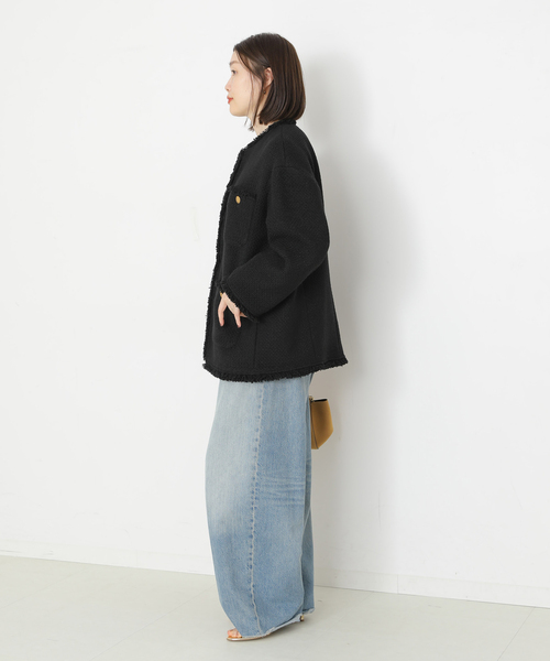 追加2》GIOLICAツイードBIGジャケット（その他アウター