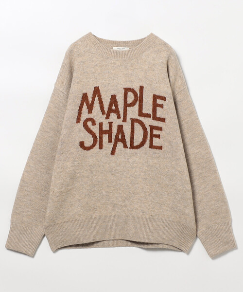 セール】ジャカード ビッグ 配色 ロゴニット/ジャガードロゴニット