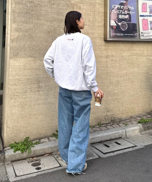 CIAOPANIC TYPY(チャオパニックティピー)の「【ユニセックス】マップ柄ロゴスウェットプルオーバー(スウェット・メンズ・ブラック/ボルドー/ライトグレー・MEDIUM/LARGE)」の16枚目の写真