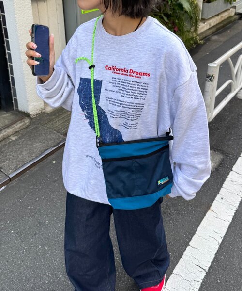 CIAOPANIC TYPY(チャオパニックティピー)の「【ユニセックス】マップ柄ロゴスウェットプルオーバー(スウェット・メンズ・ブラック/ボルドー/ライトグレー・MEDIUM/LARGE)」の19枚目の写真