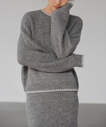 Miniministore(ミニミニストア)のニットセットアップ 上下セット 配色(セットアップ)