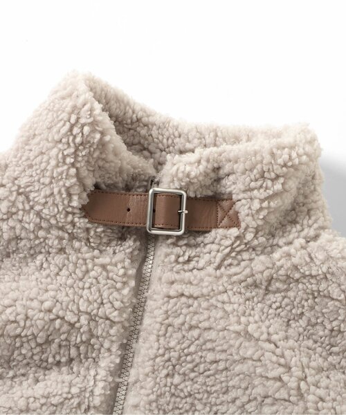 algy(アルジー)の「柔らかボアブルゾン(ブルゾン・キッズ・ベージュ/ブラック/アイボリー・XX-SMALL/X-SMALL/SMALL/MEDIUM)」の8枚目の写真