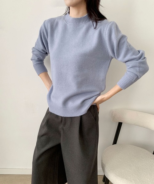 aimoha(アイモハ)の「ベーシッククルーネックゆるニットプルオーバー (AW)(ニット/セーター・レディース・オフホワイト/グレー/ブルー・FREE)」の15枚目の写真