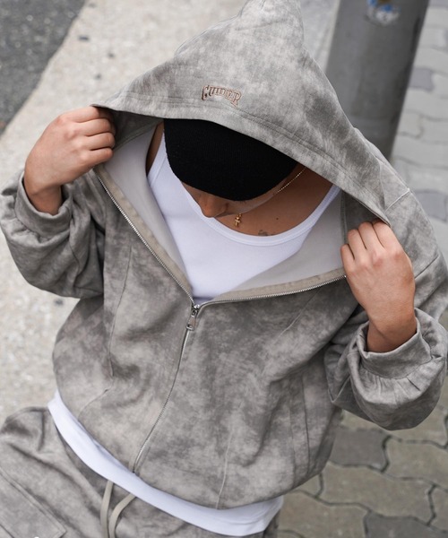 GUIDER（ガイダー）の「【GUIDER】［セットアップ対応］ボンディング ZIP フーディー / Bondi ZIP Hoodie（パーカー・メンズ・ベージュ/ブラック・L/XL/M）」の13枚目の写真